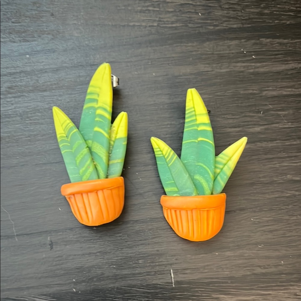 Unique Plant Earrings